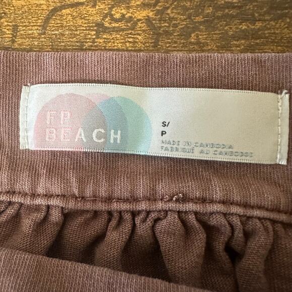 Free People FP Beach Free-est Honey Tie Shoulder Mini Dress Small Mauve - Picture 7 of 9